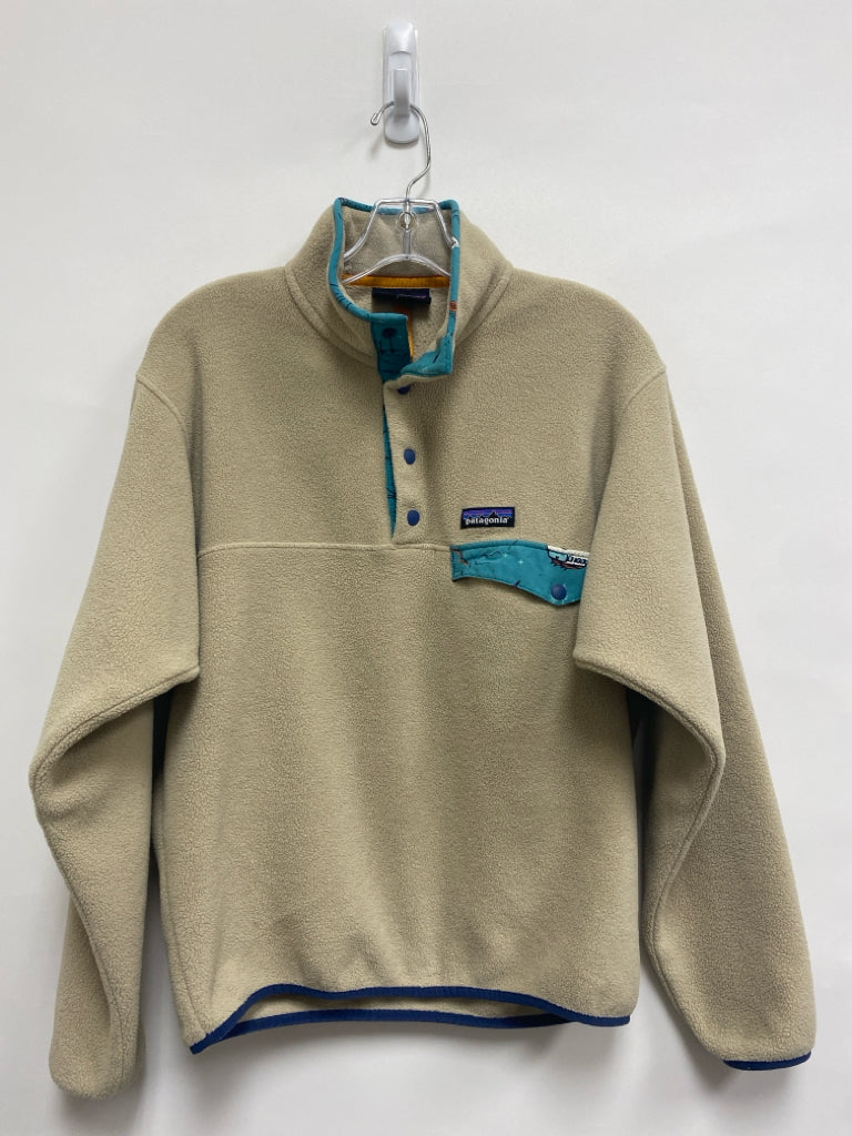 Patagonia Size S Beige Seafoam Trimmed Pullover Men&
