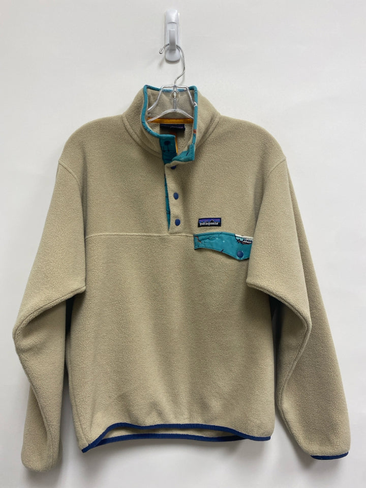 Patagonia Size S Beige Seafoam Trimmed Pullover Men&