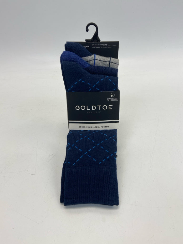 NWT Goldtoe Navy Multi Color Men&