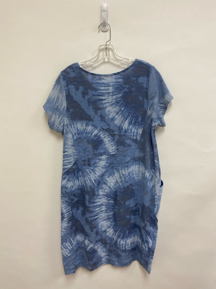 LANDS DOWNUNDER Size S Blue Brown Ladies Dress