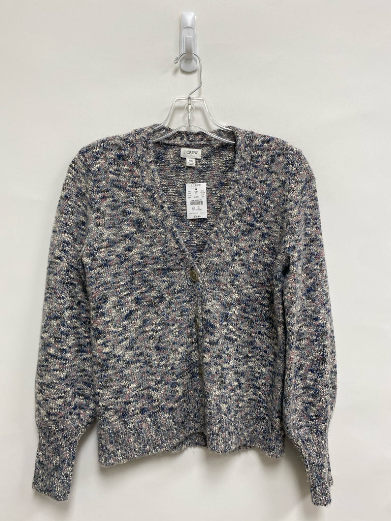 NWT J Crew Size XS Gray Purple/Blue Mottled Ladies Sweater