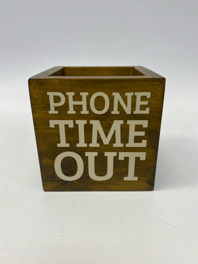 Brown Words Wood Box
