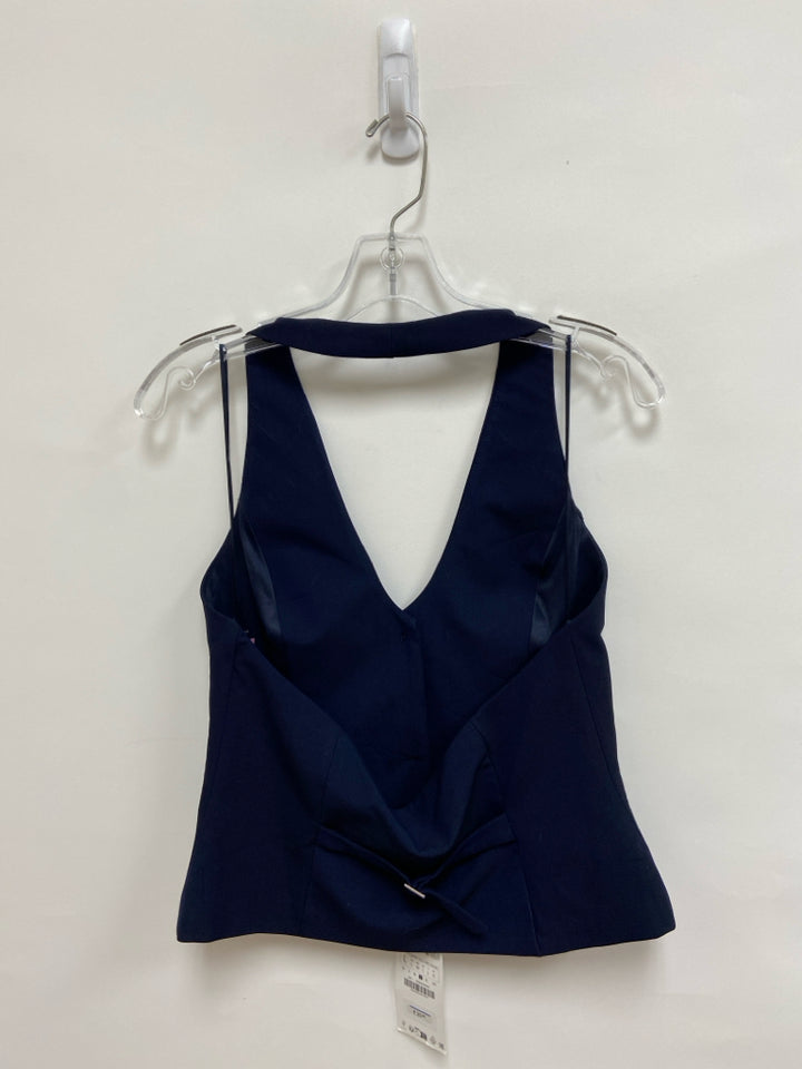 NWT Zara Size L Navy Halter Ladies Vest
