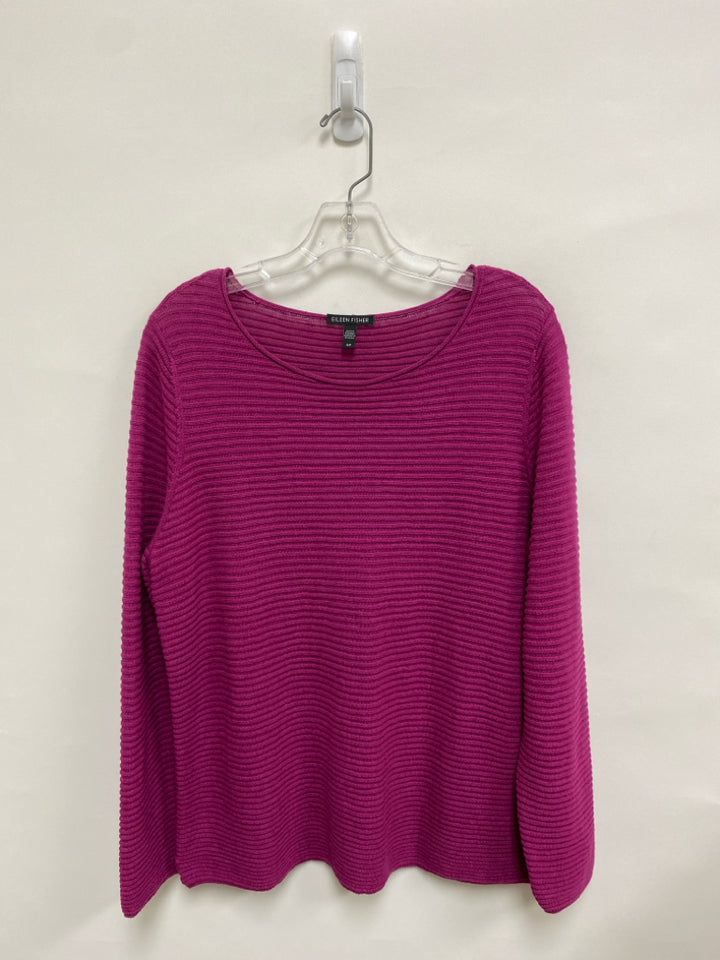 Eileen Fisher Size S Purple Ribbed Ladies Sweater