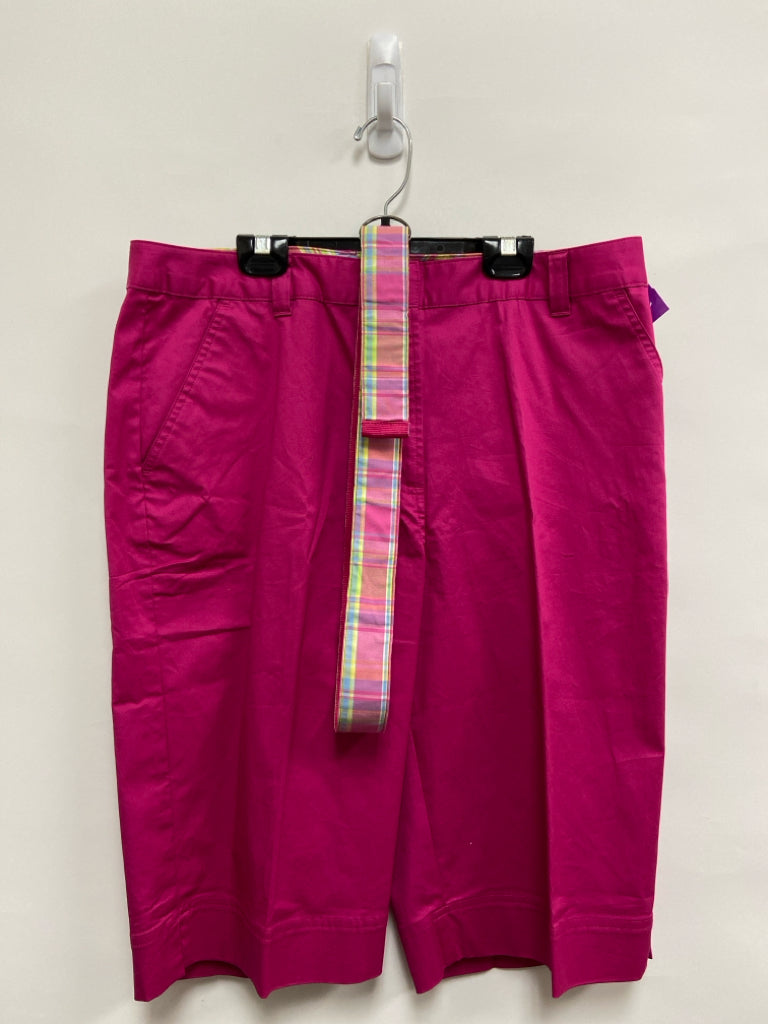 NWT Kim Rogers Size 14 Magenta Ladies Shorts