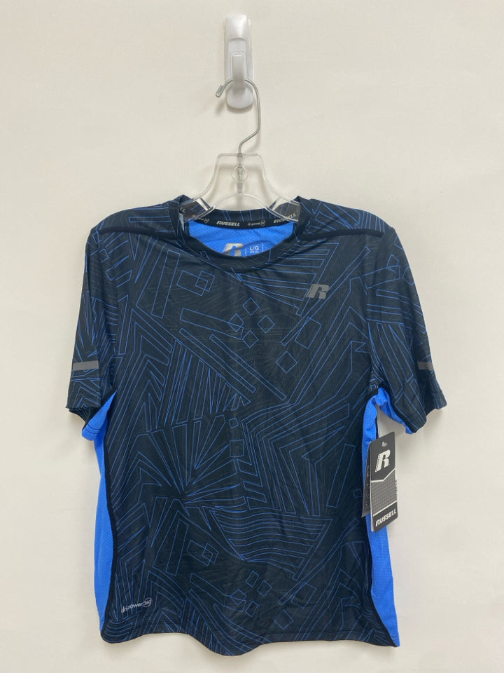 NWT RUSSELL SIZE 10/12 Black Blue Geometric Boy&