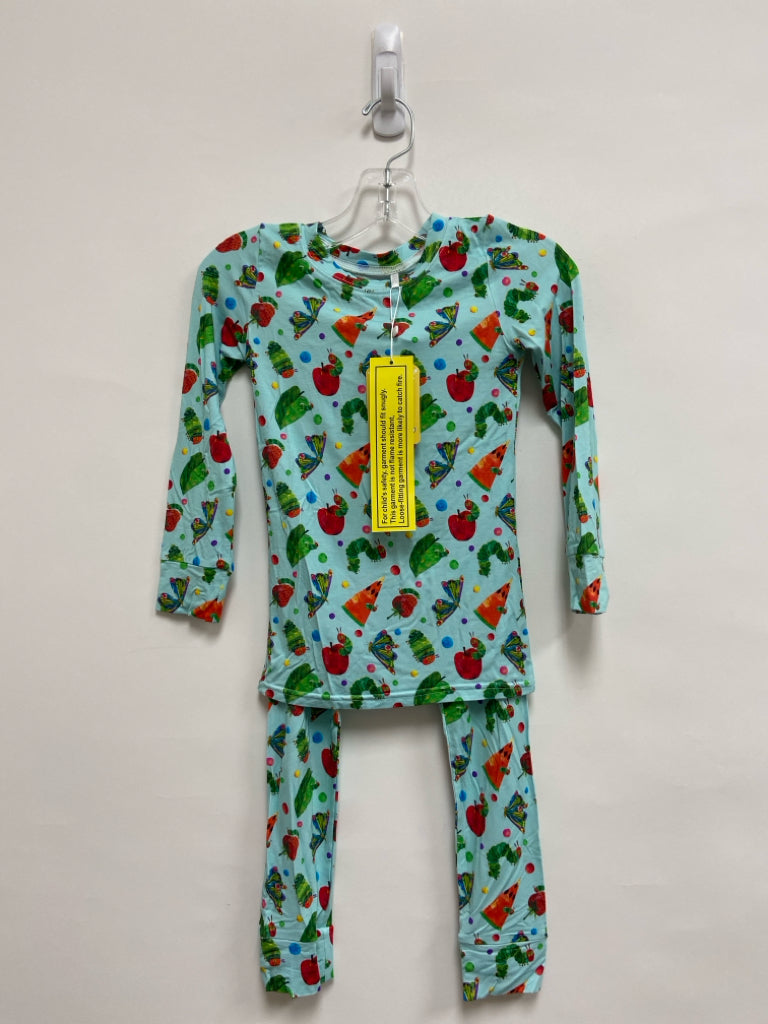 NWT SIZE 5/6 Aqua Green/Red Caterpillar Girl&