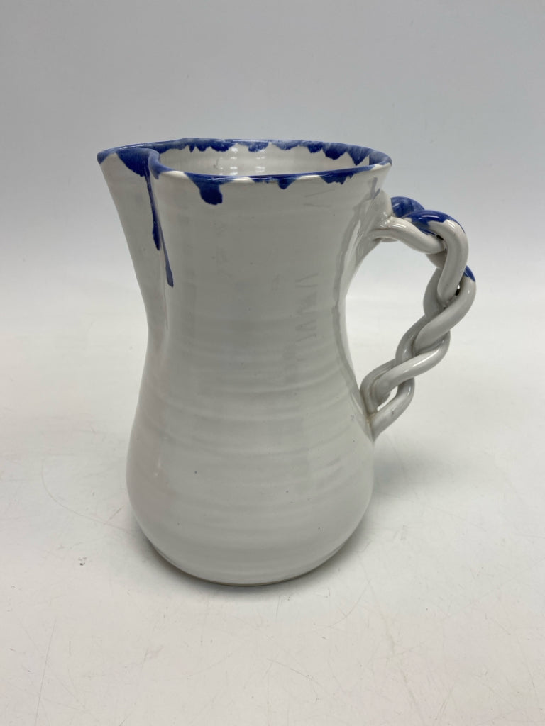 White Blue Pottery