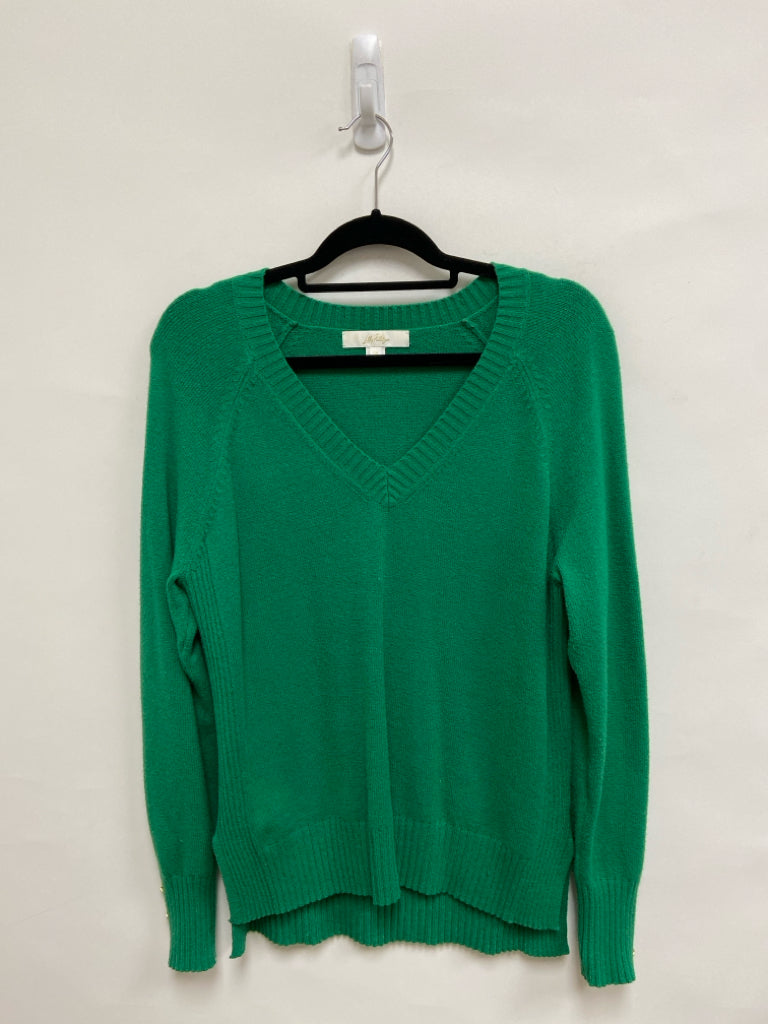 LILLY PULITZER Size M Green V Neck Ladies Sweater