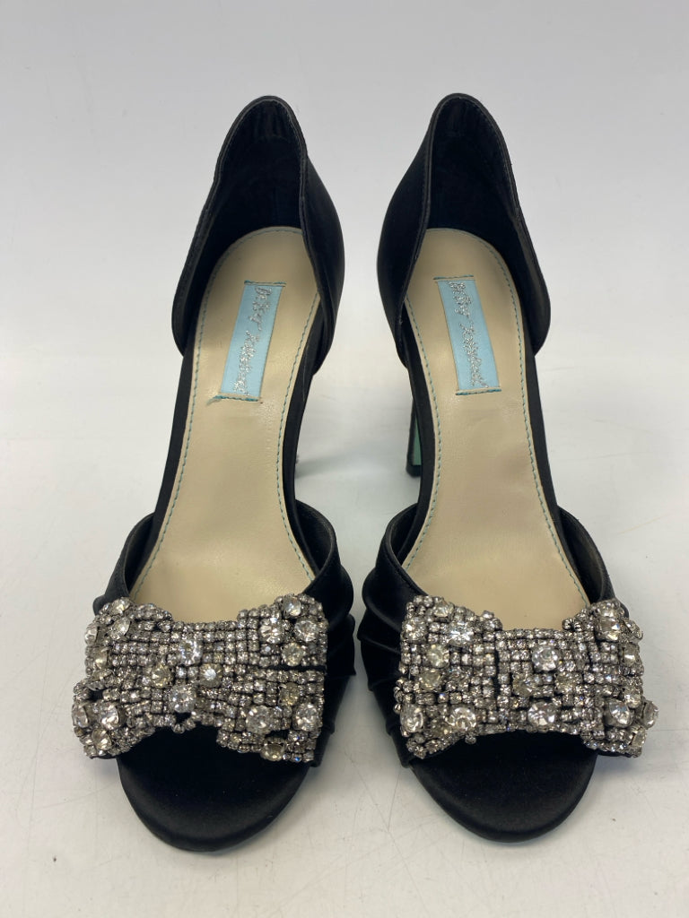 Betsey Johnson US Shoe Size 7 Black Rhinestone(s) Heels