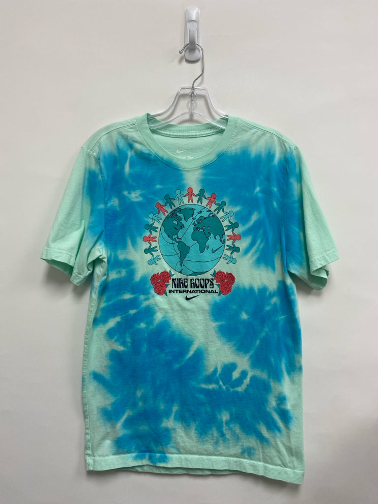 Nike Size S Mint Green Aqua/Coral Tie Dye Men&