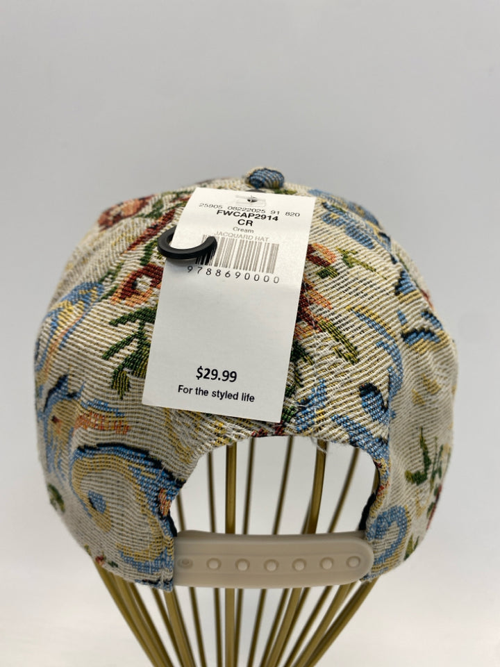 NWT Buckle Cream Multi Color Baseball Hat