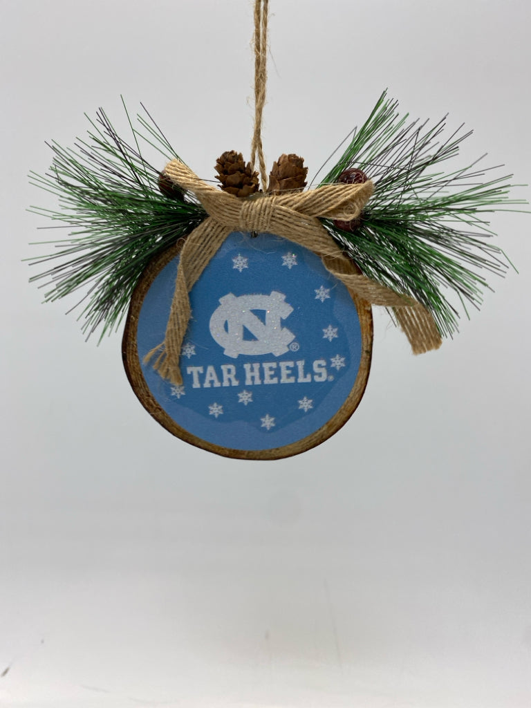 Blue White/Brown UNC Ornaments