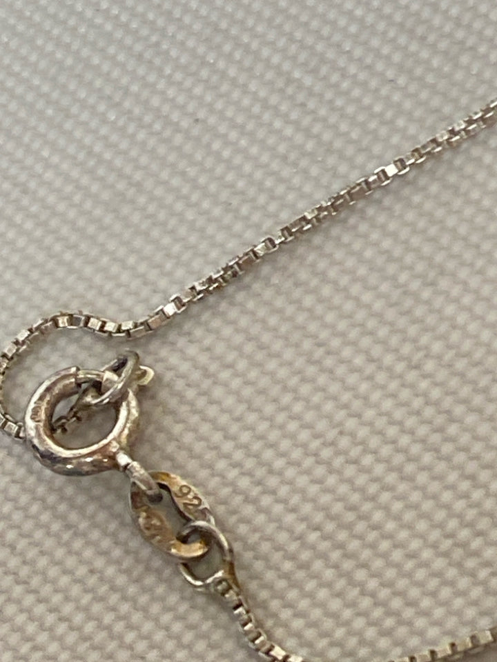 Silver Clear Circles Necklace