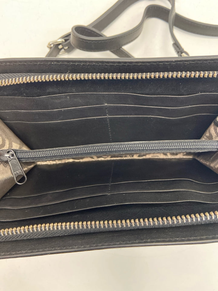 Brighton Black Woven Crossbody