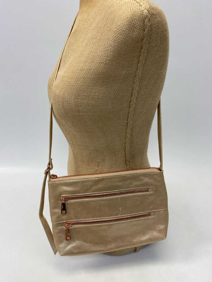 Hobo Gold Metallic Crossbody