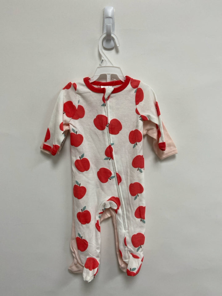 NWT SIZE 0-3M Pink White/Coral Apple Girl&