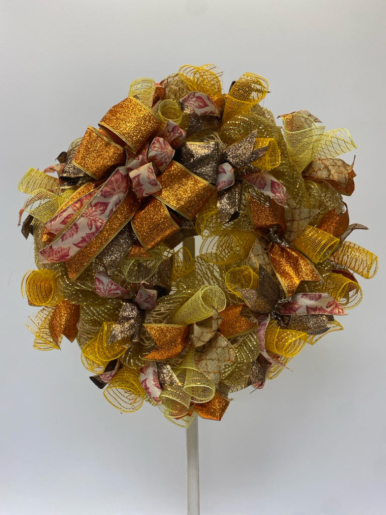 Brown/Gold Orange/Yellow Ribbon Fall