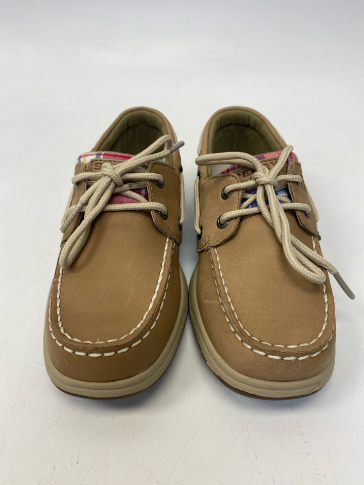 NWOT Sperry SIZE 1 Brown Multi Color Lace-Up Girl&