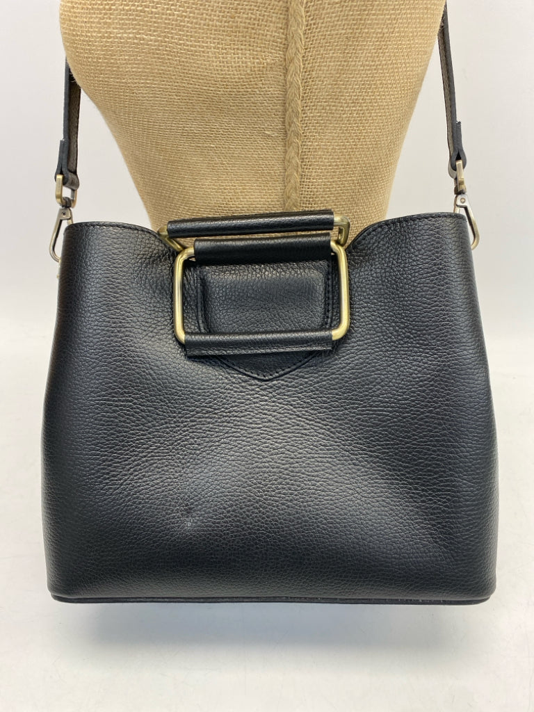Black Leather Crossbody