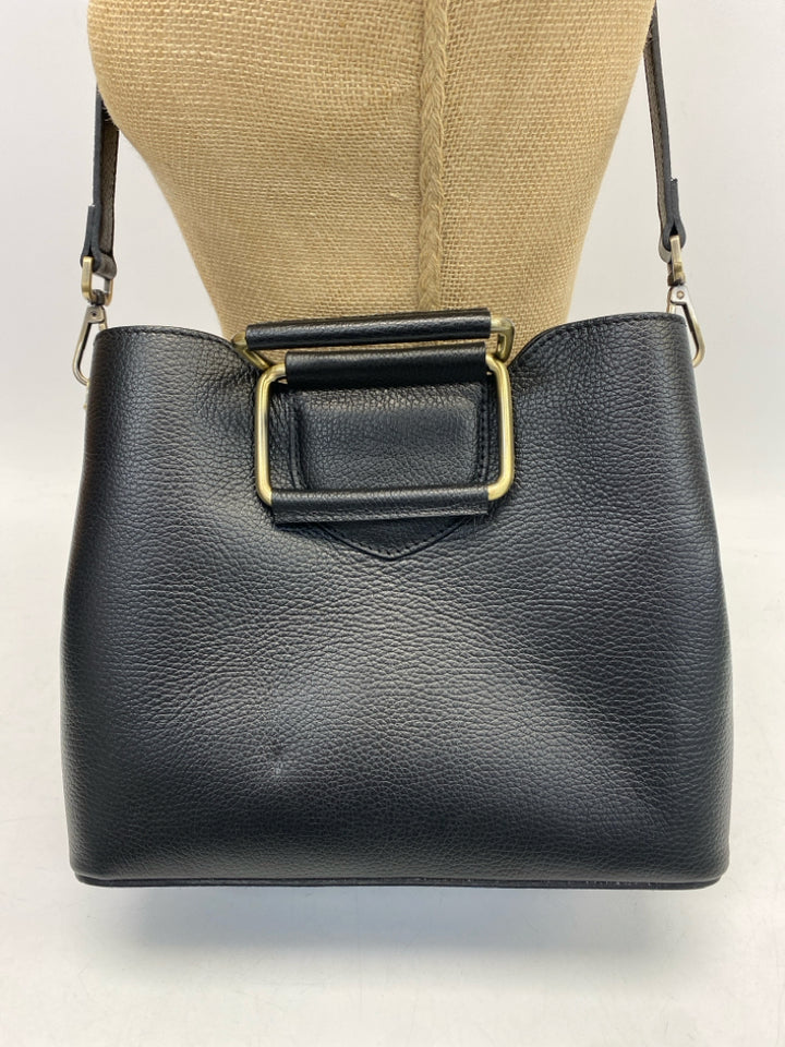 Black Leather Crossbody