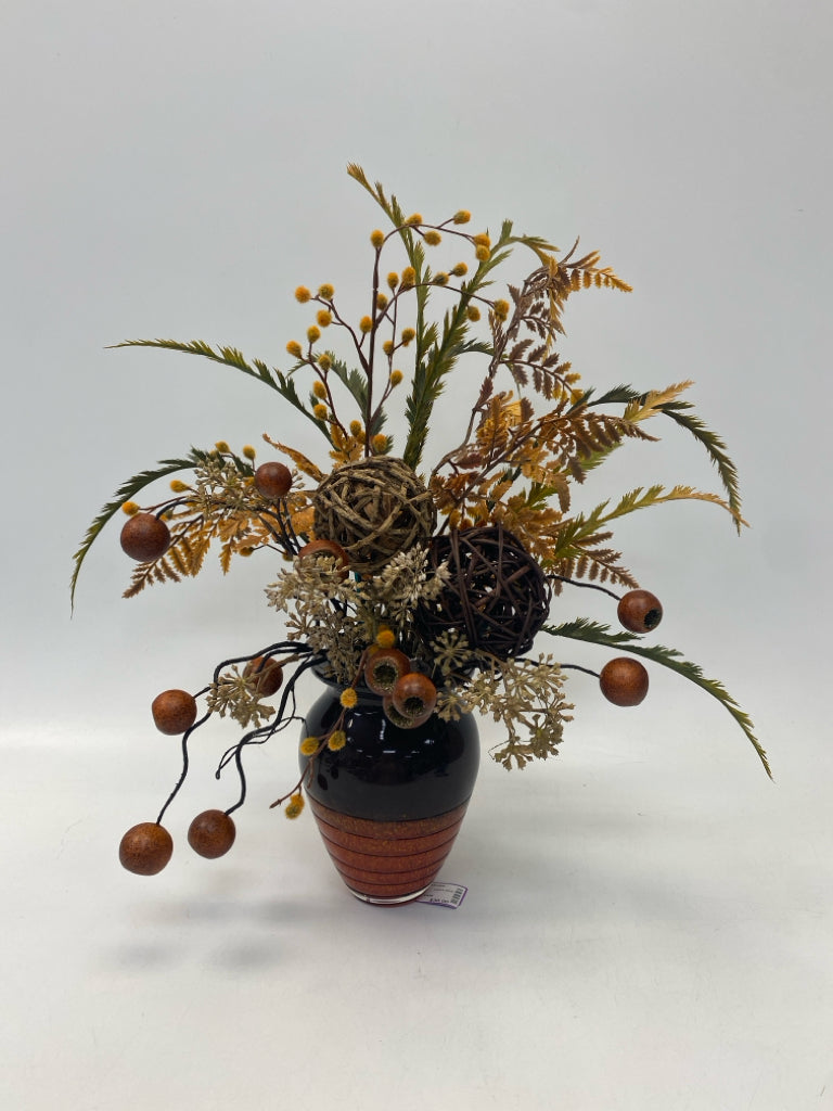Brown Natural Ceramic Floral Arrangement