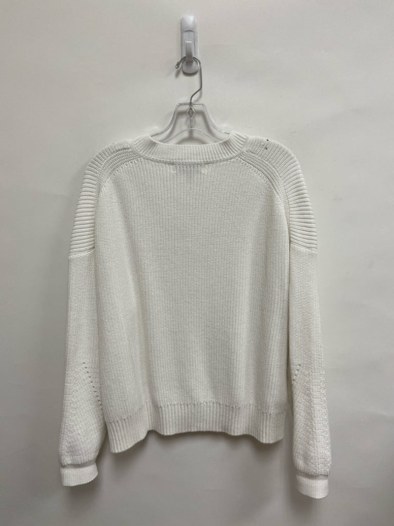 Michael Stars Size M White V Neck Ladies Sweater