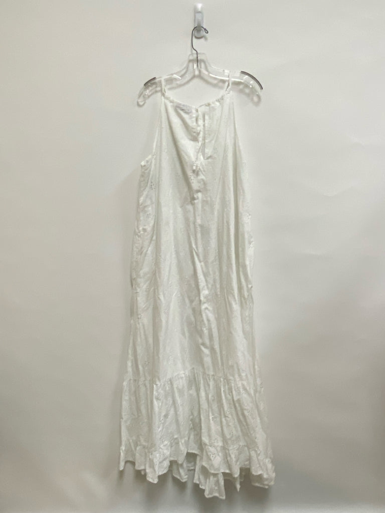 Lane Bryant  SIZE  18/20 White Maxi Eyelet Plus Size Dress