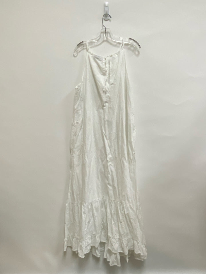Lane Bryant  SIZE  18/20 White Maxi Eyelet Plus Size Dress