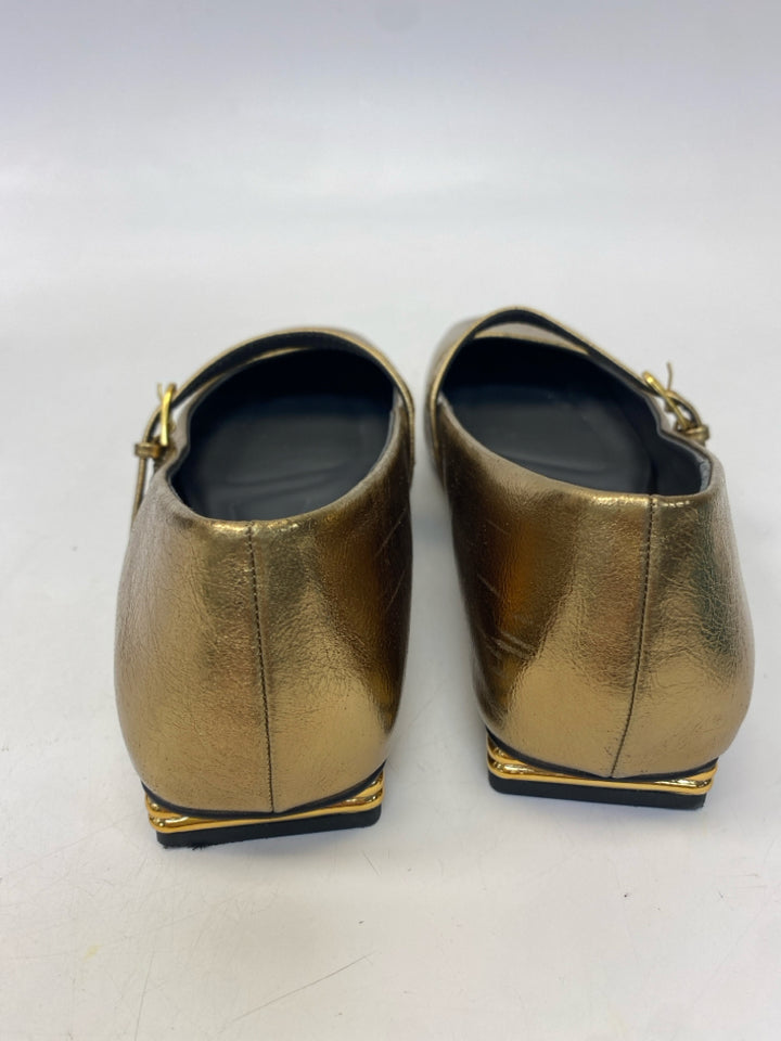 Franco Sarto US Shoe Size 8 Gold Metallic Flats