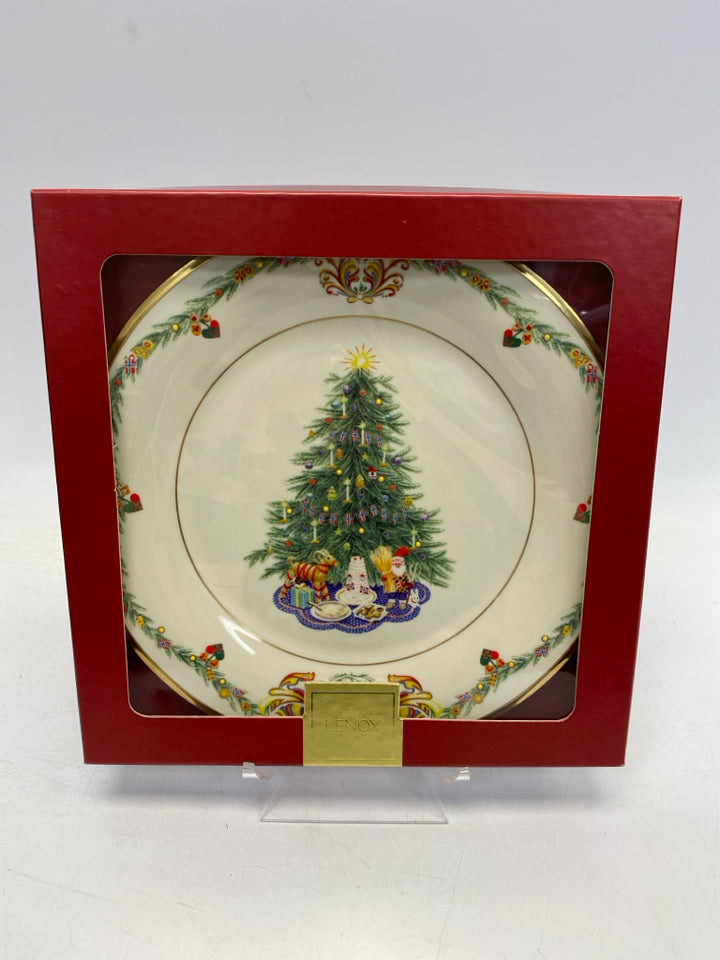 Lenox Cream Green/Multi Christmas Decorative Plate