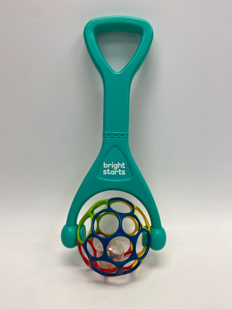 Bright Starts Turquoise Multi Color Push Walking Toy