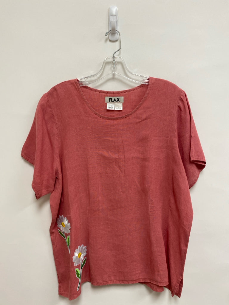 Flax Size S Rose Linen Ladies Top