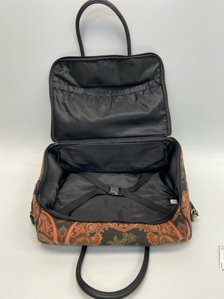 Black Multi Color Duffle Bag