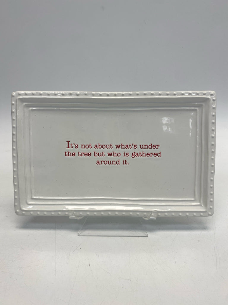 Mudpie White Red Words Christmas