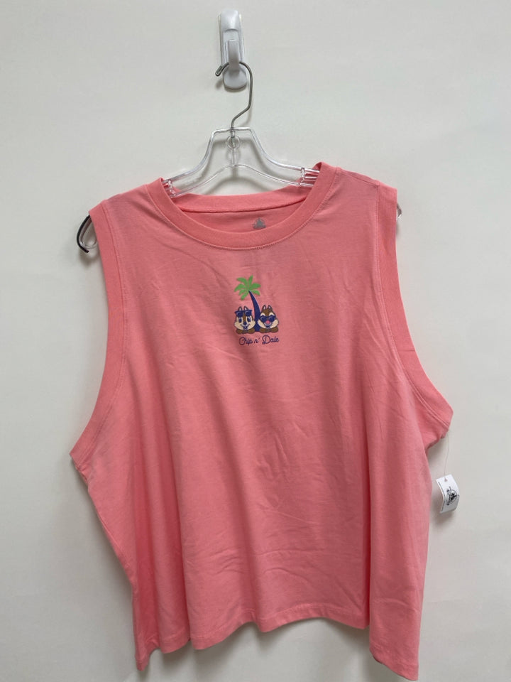 NWT Disney  SIZE  3X Pink Purple/Aqua Sleeveless Plus Size Top