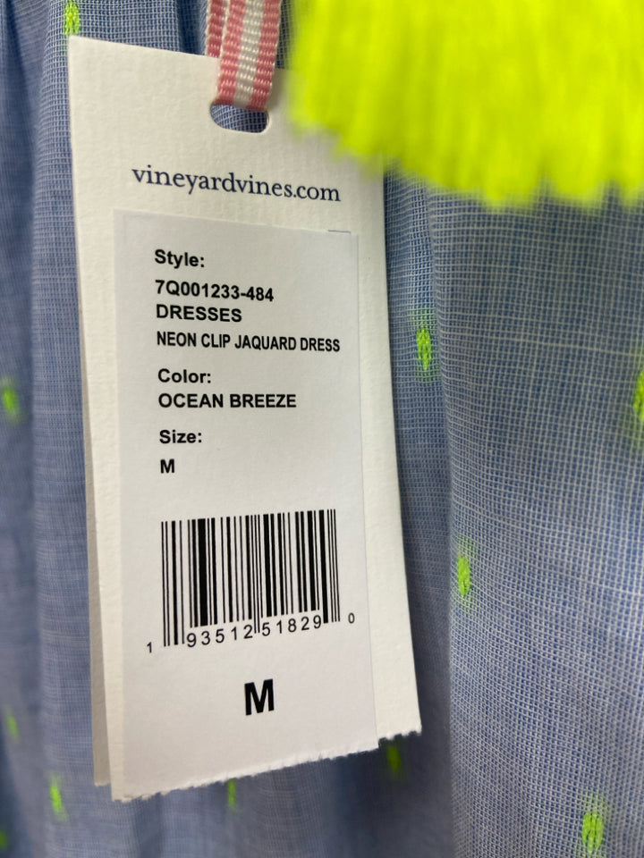 NWT Vineyard Vines SIZE M Blue Neon Yellow Girl&