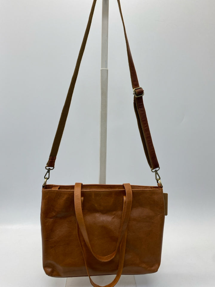 NWT Berliner Bags Brown Leather Tote Bag