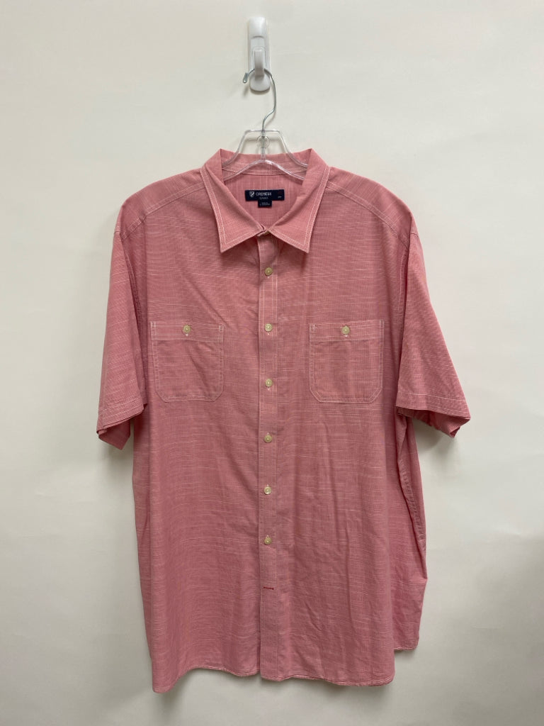 Cremieux Size 2X Pink Button Up Men&