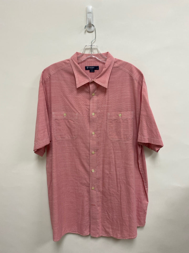 Cremieux Size 2X Pink Button Up Men&