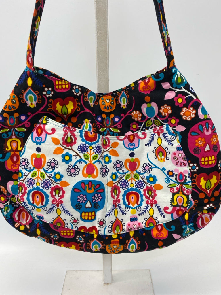 Black Multi-Color Tote Bag
