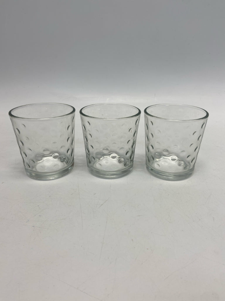 Clear Thumbprint Glass Glassware
