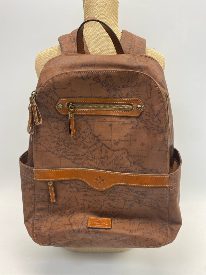 Patricia Nash Karina Map Print Backpack