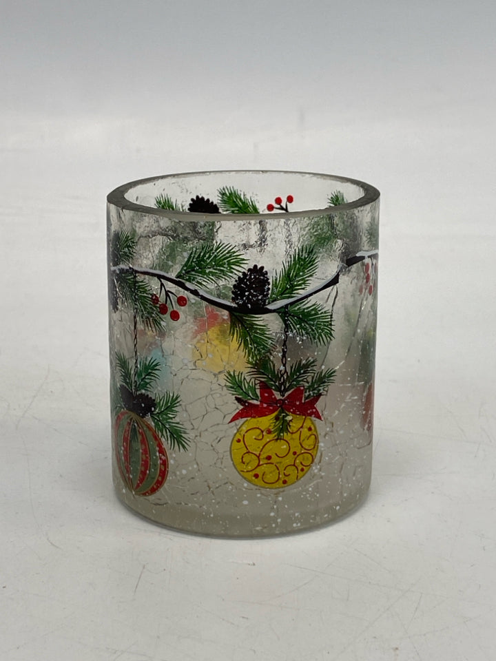 Clear Multi Color Ornaments Glass Christmas