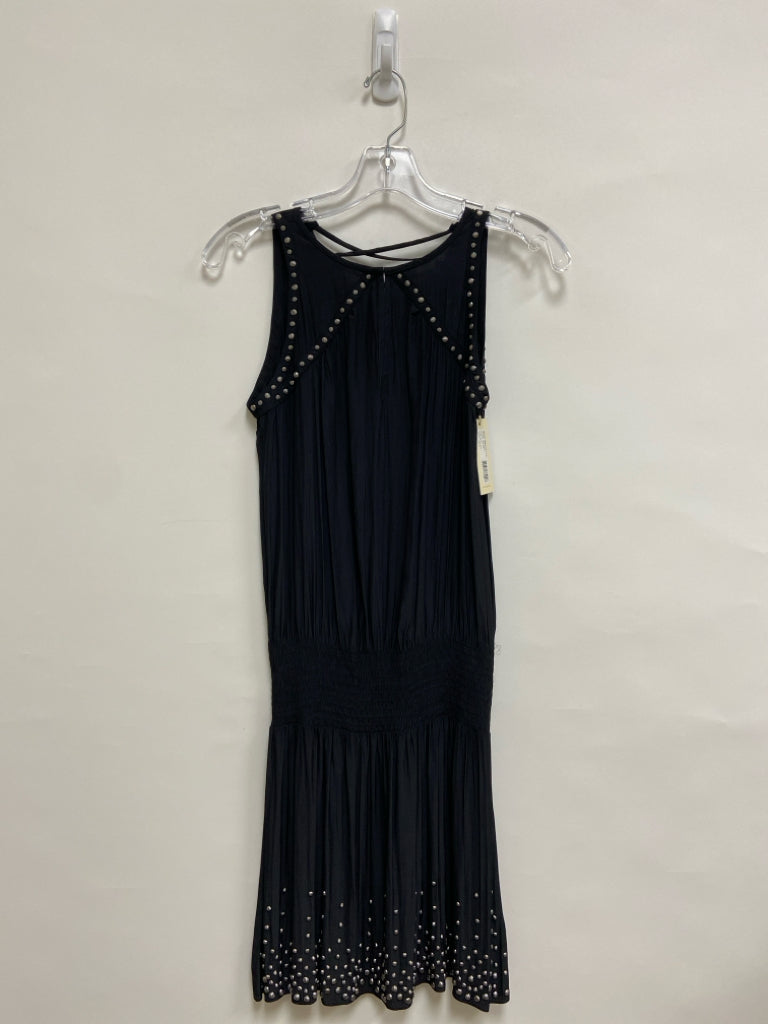 NWT RAMY BROOK Size XXS Black Silver Sleeveless Ladies Dress