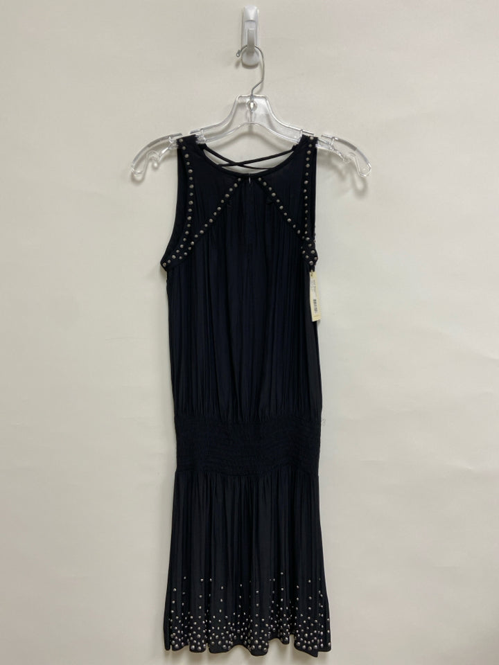 NWT RAMY BROOK Size XXS Black Silver Sleeveless Ladies Dress