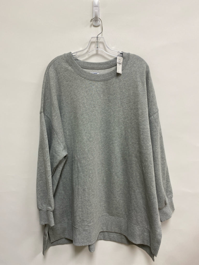 NWT Old Navy Size XXL Gray Plus Size Sweatshirt