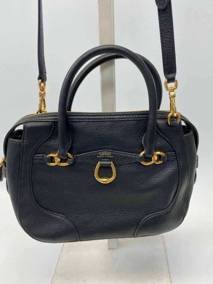 Ralph Lauren Black Gold Accent(s) Handbag
