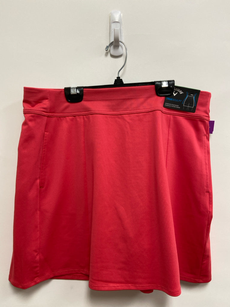 NWT Callaway Size L Pink Athletic Skort