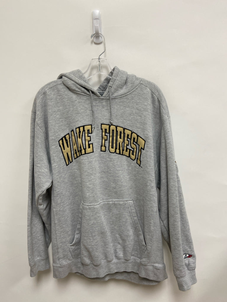 Size L Pale Gray Tan Wake Forest Hooded Men&